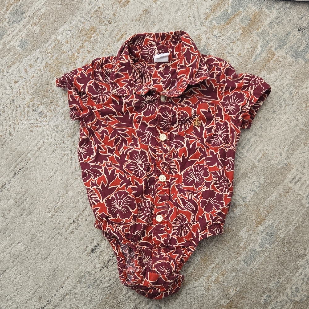 GAP Red Floral Kids Bodysuit